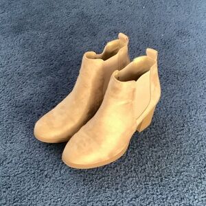 Soda Tan Ankle Booties for Women